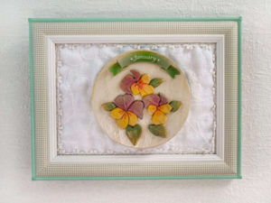 Jigsaw craft_ pansy
