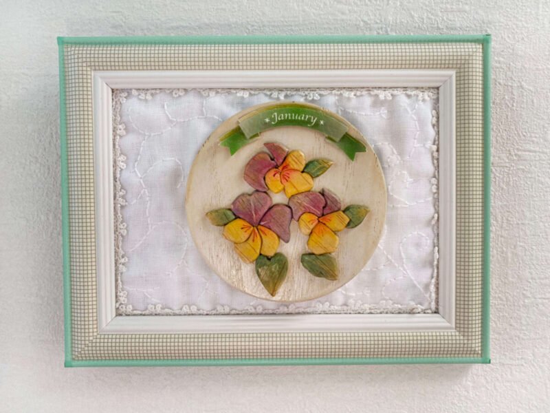 Jigsaw craft_ pansy